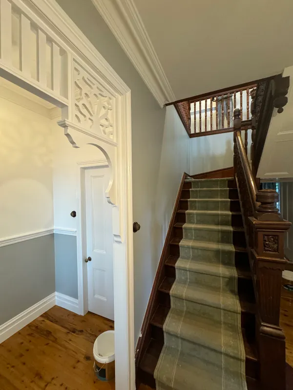 Heritage staircase and hallway restoration