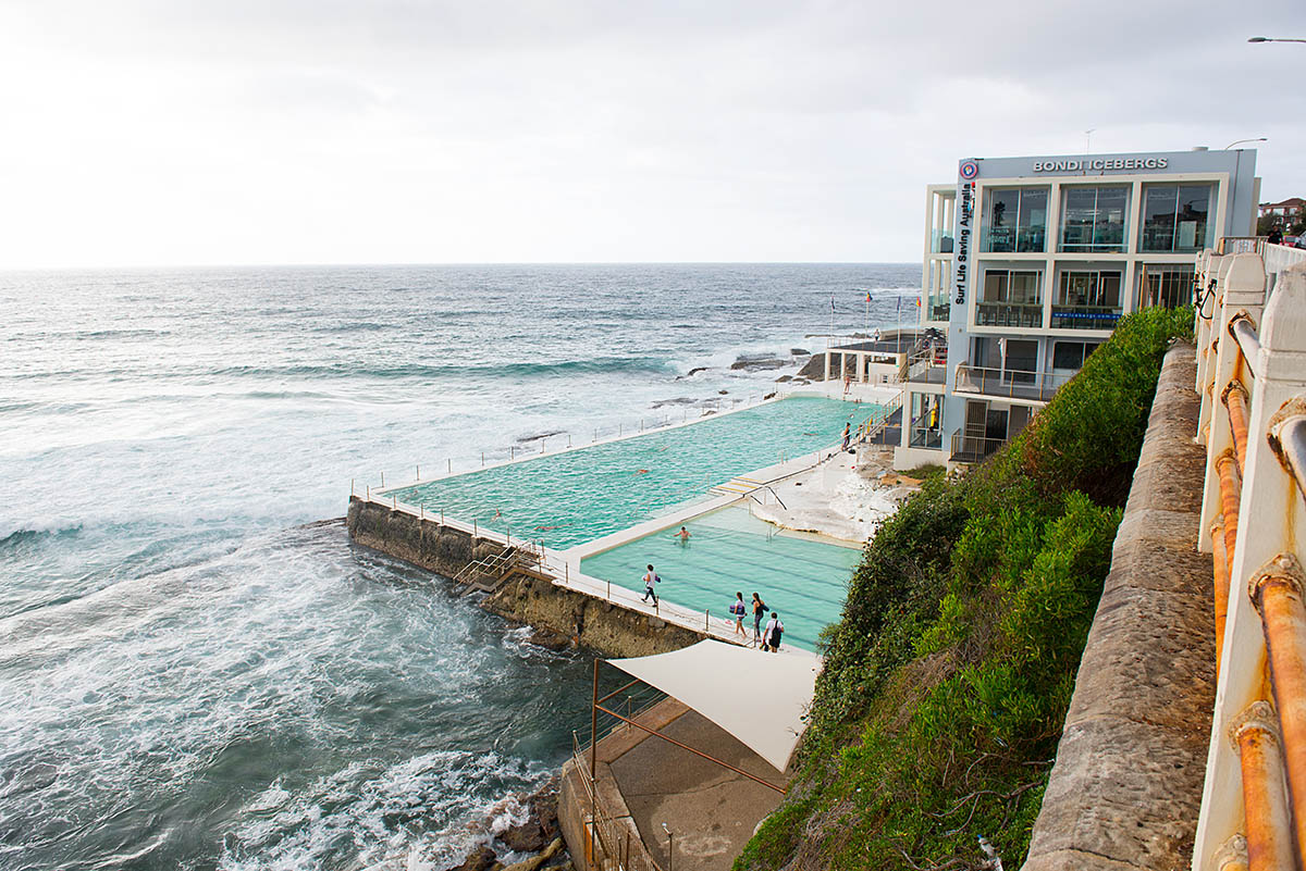 Bondi Icebergs oceanside view