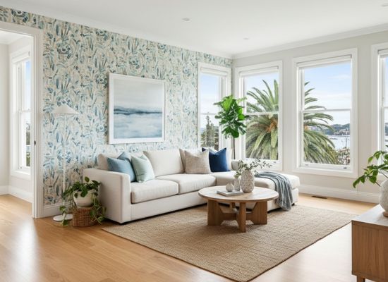 Professional wallpaper installation in Sydney home